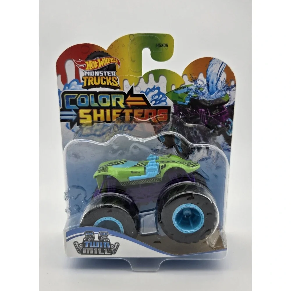 Hot Wheels‎ Monster Trucks Color Shifters Twin Mill New Pkg Damage